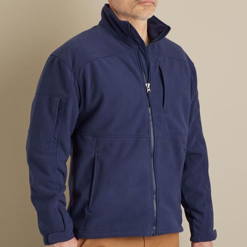 Duluth Trading Co Mens Large Tall Shoremans Fleece Gridlock Jacket Heavy Utility
